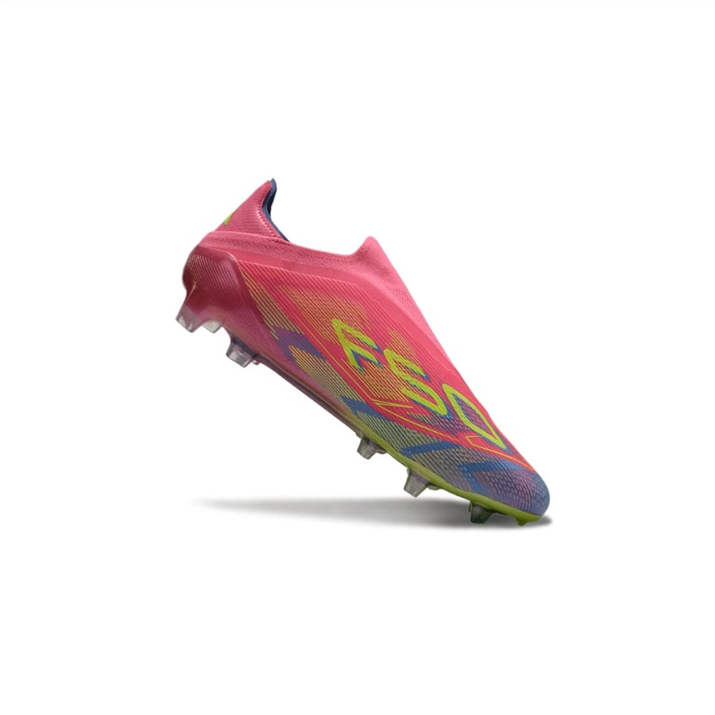 Adidas F50 Elite Laceless Pink/Lime Green