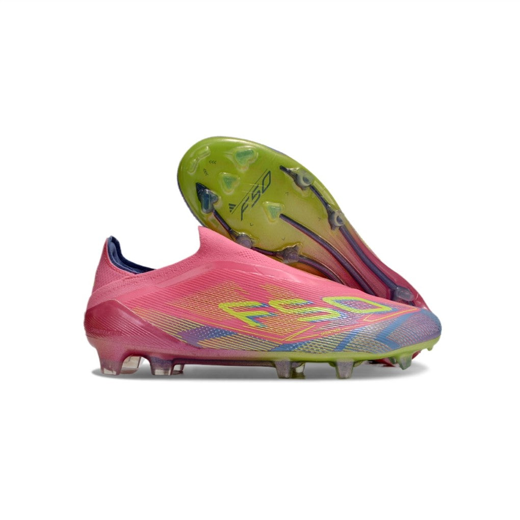 Adidas F50 Elite Laceless Pink/Lime Green