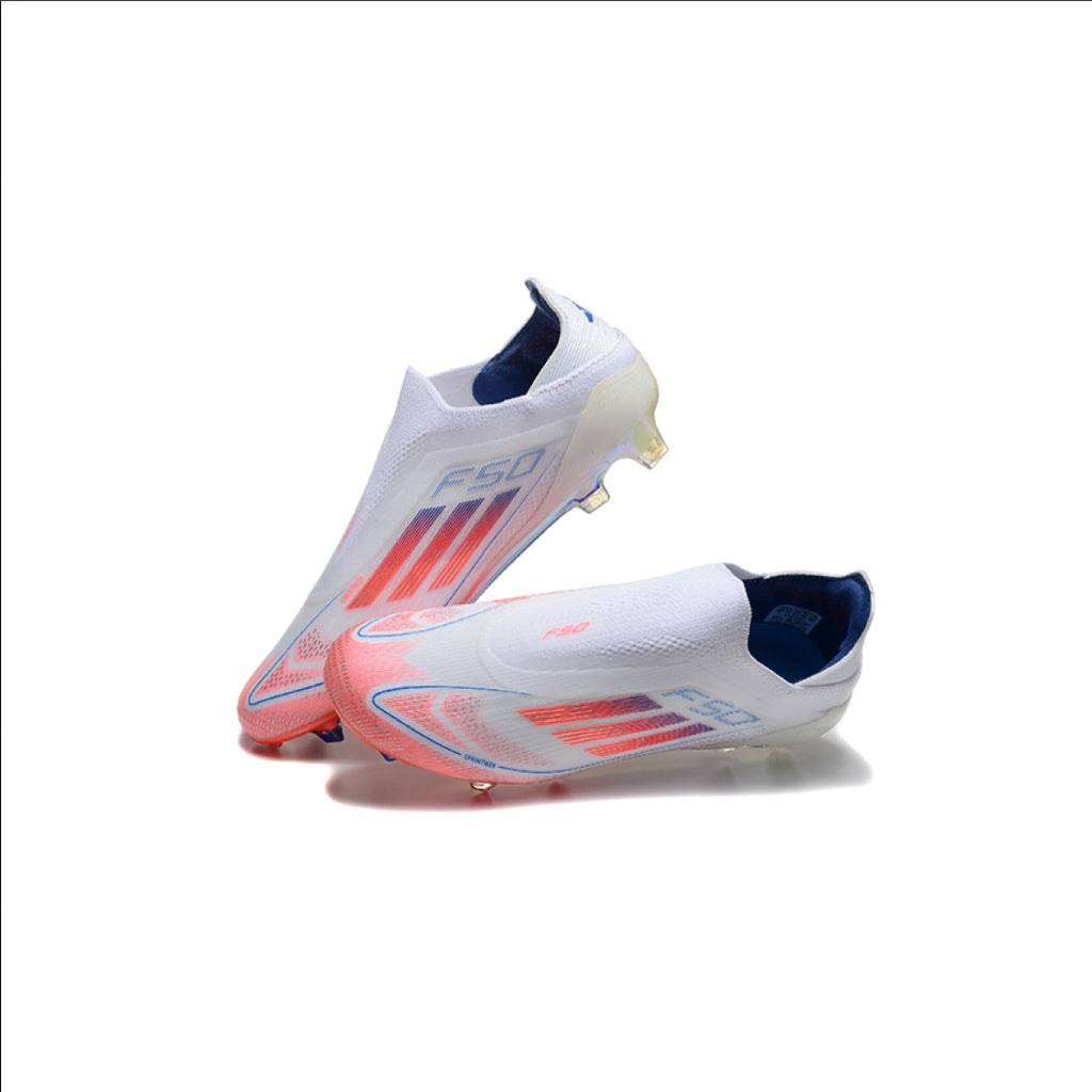 Adidas F50 Elite Laceless Arctic White/Light Rose