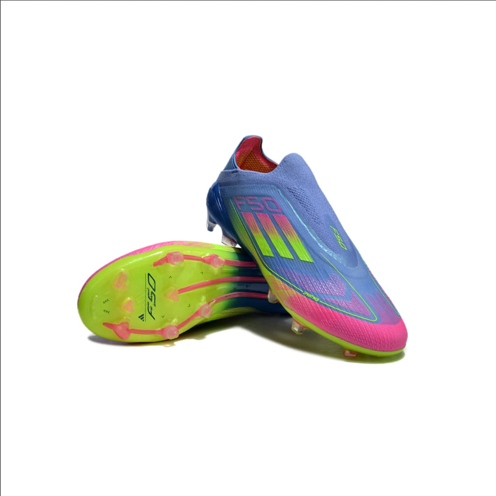 Adidas F50 Elite Laceless Blue/Pink/Green