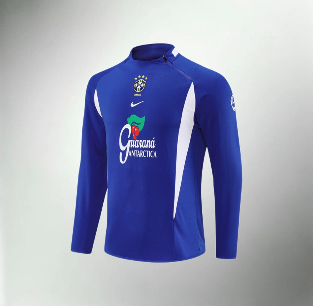 Brazil 2002 Blue Retro Training Top