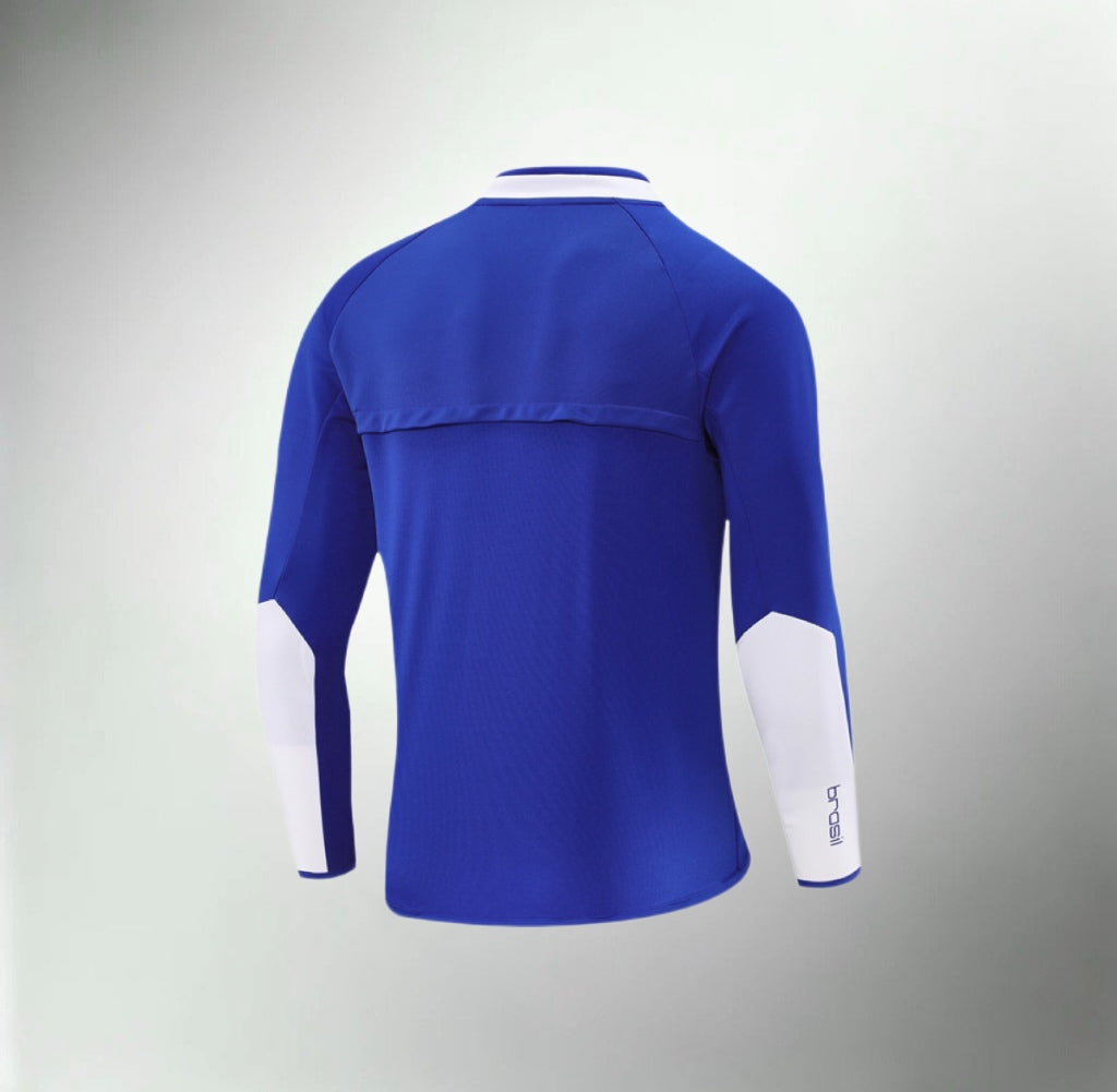 Brazil 2002 Blue Retro Training Top