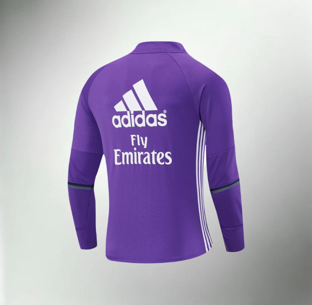 Real Madrid 2016-2017 Purple Retro Training Top
