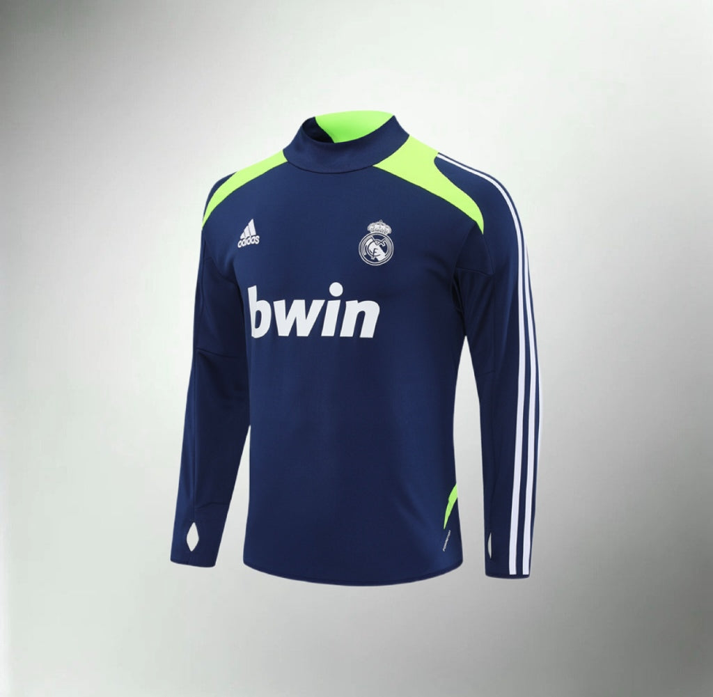 Real Madrid 2012-2013 Blue Retro Training Top