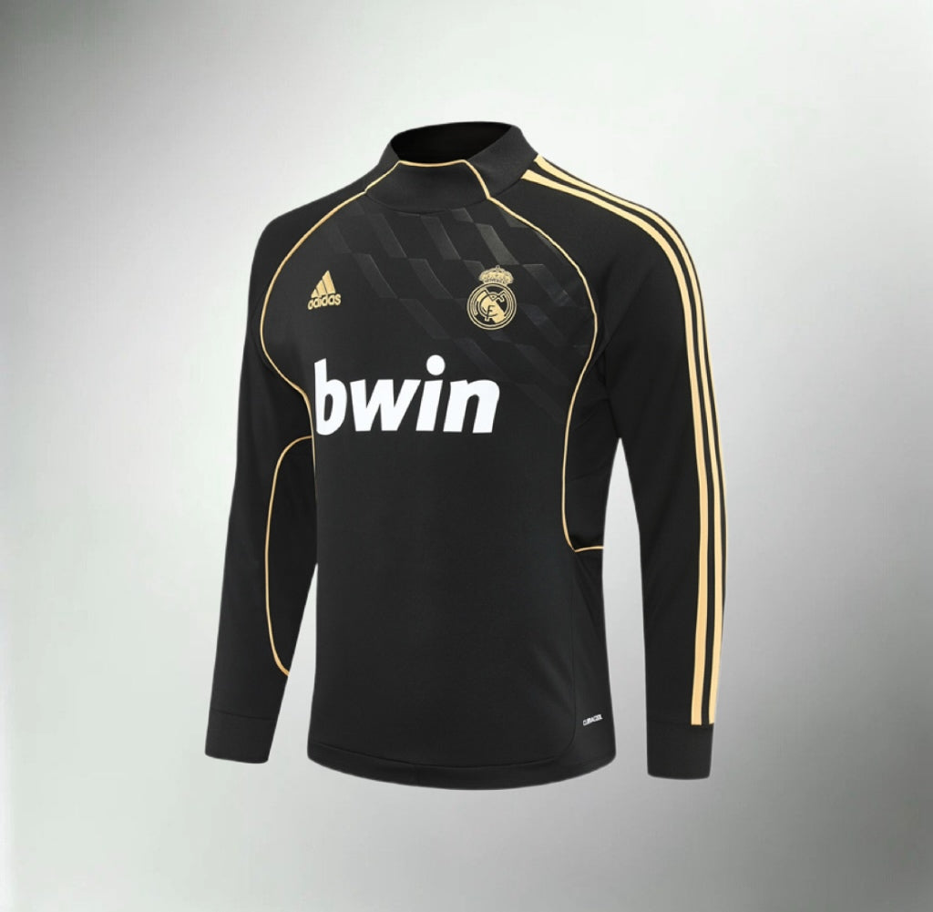 Real Madrid 2011-2012 Black Retro Training Top