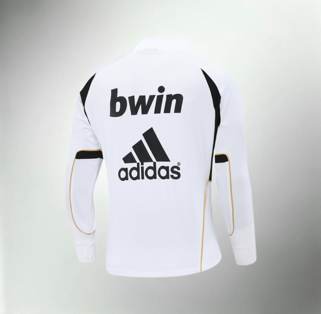 Real Madrid 2011-2012 White Retro Training Top