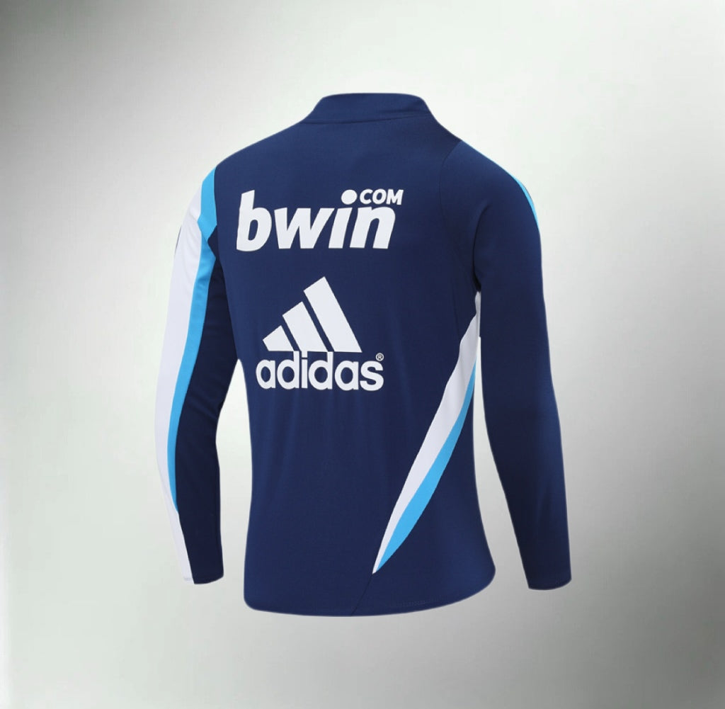 Real Madrid 2009-2010 Blue Retro Training Top
