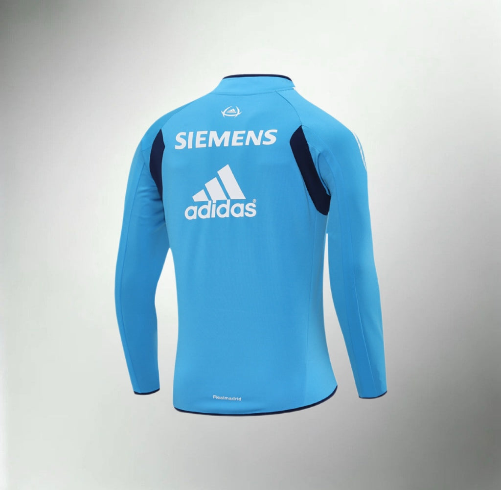 Real Madrid 2005-2006 Light Blue Retro Training Top