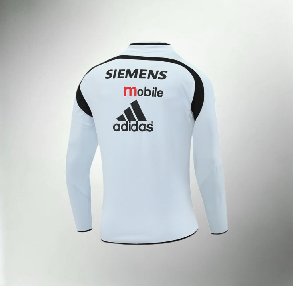 Real Madrid 2004-2005 White/Black Retro Training Top