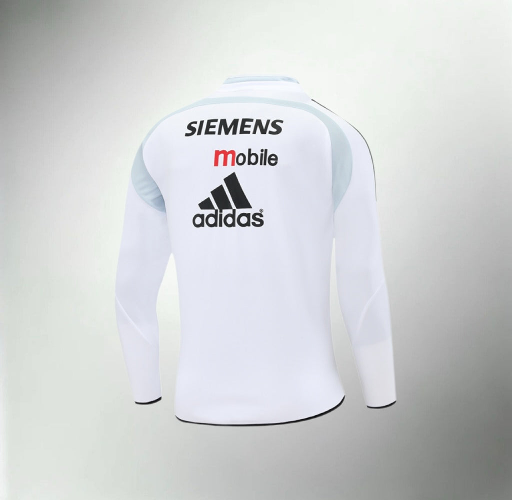 Real Madrid 2004-2005 White Retro Training Top