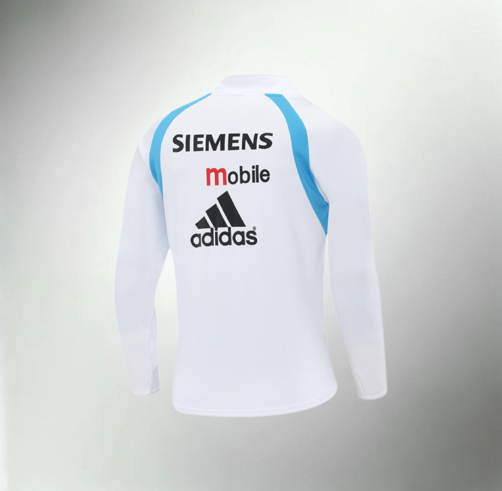 Real Madrid 2003-2004 White Retro Training Top