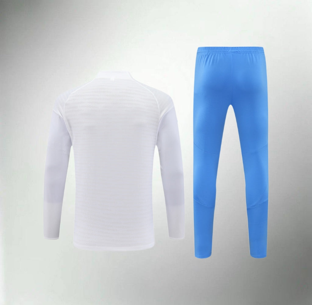Real Madrid 25/26 White/Blue Tracksuit