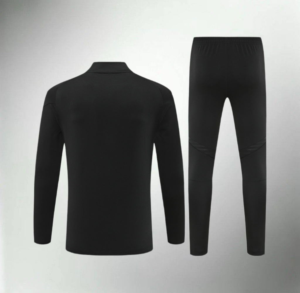 Real Madrid 25/26 Black/Orange Tracksuit