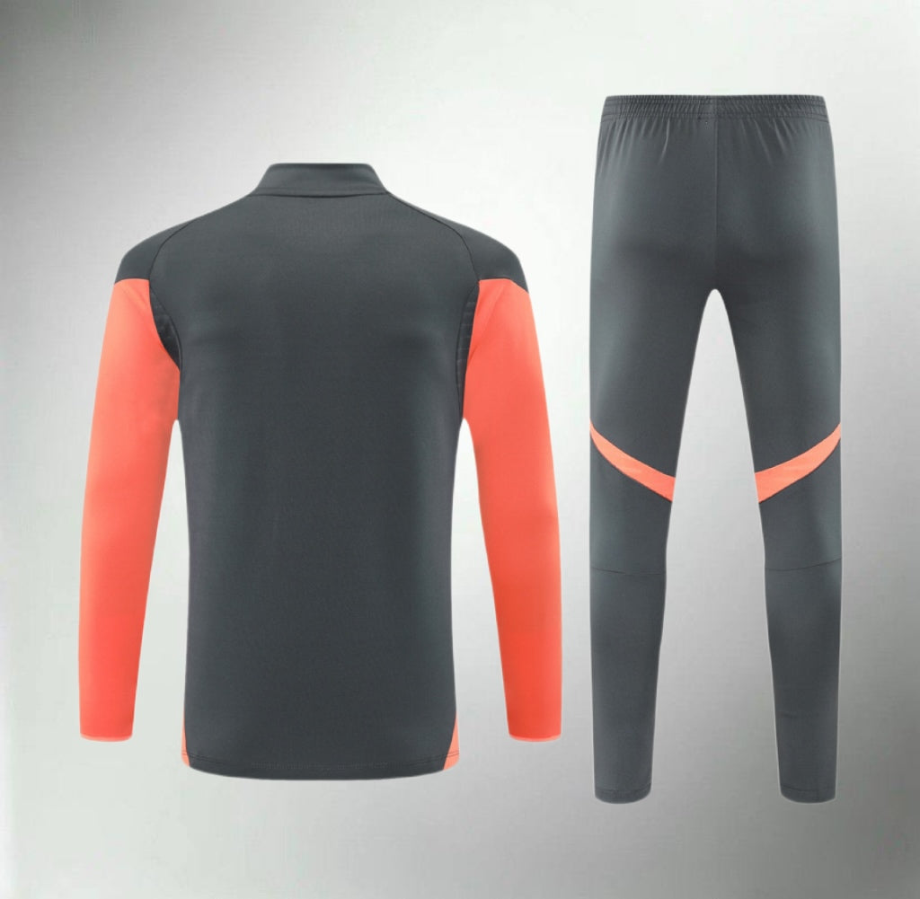 Bayern Munchen 25/26 Gray/Orange Tracksuit