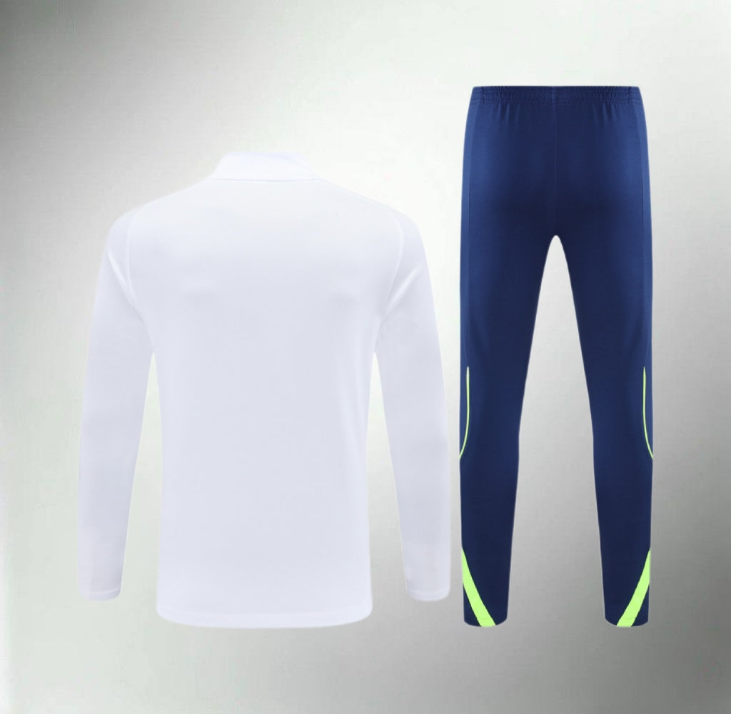 Real Madrid 25/26 White/Blue Tracksuit