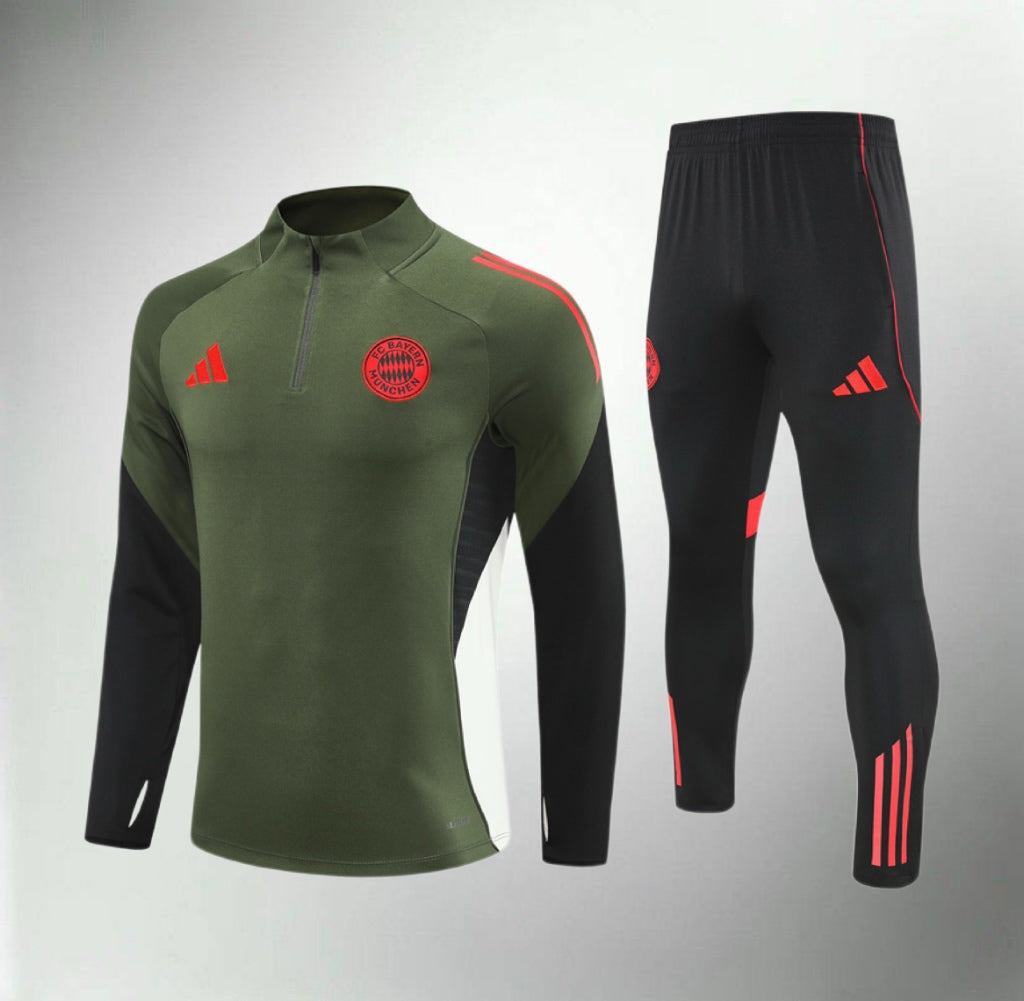 Bayern Munchen 25/26 Dark Green/Black Tracksuit