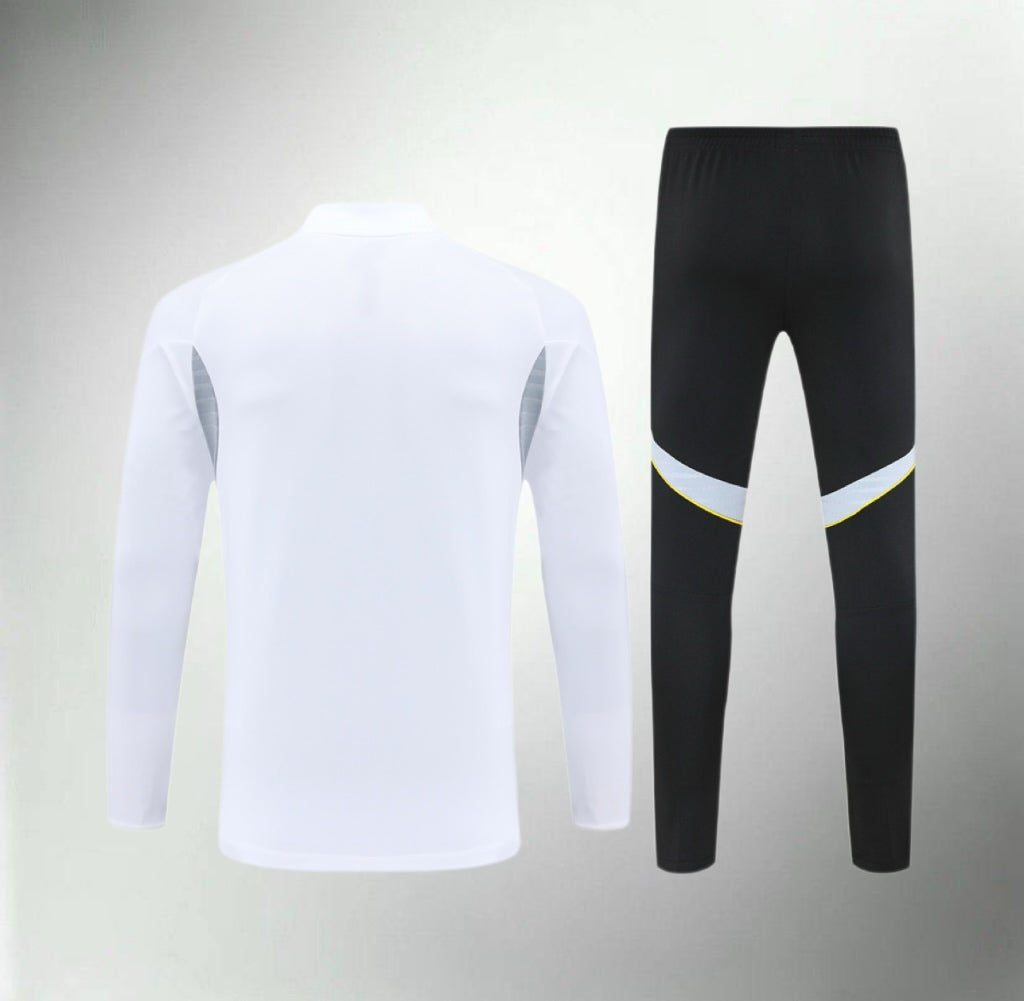 Real Madrid 25/26 White/Black Tracksuit