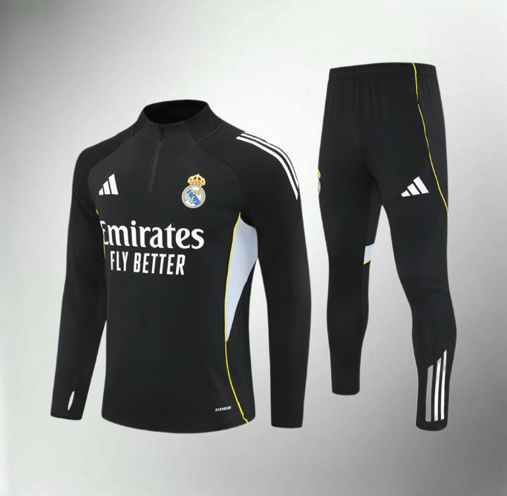 Real Madrid 25/26 Black Tracksuit