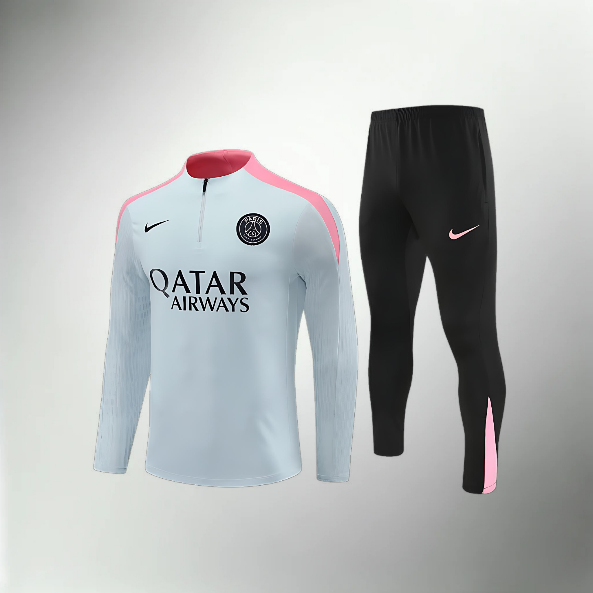 Paris Saint-Germain Light Blue, Black and Pink Tracksuit