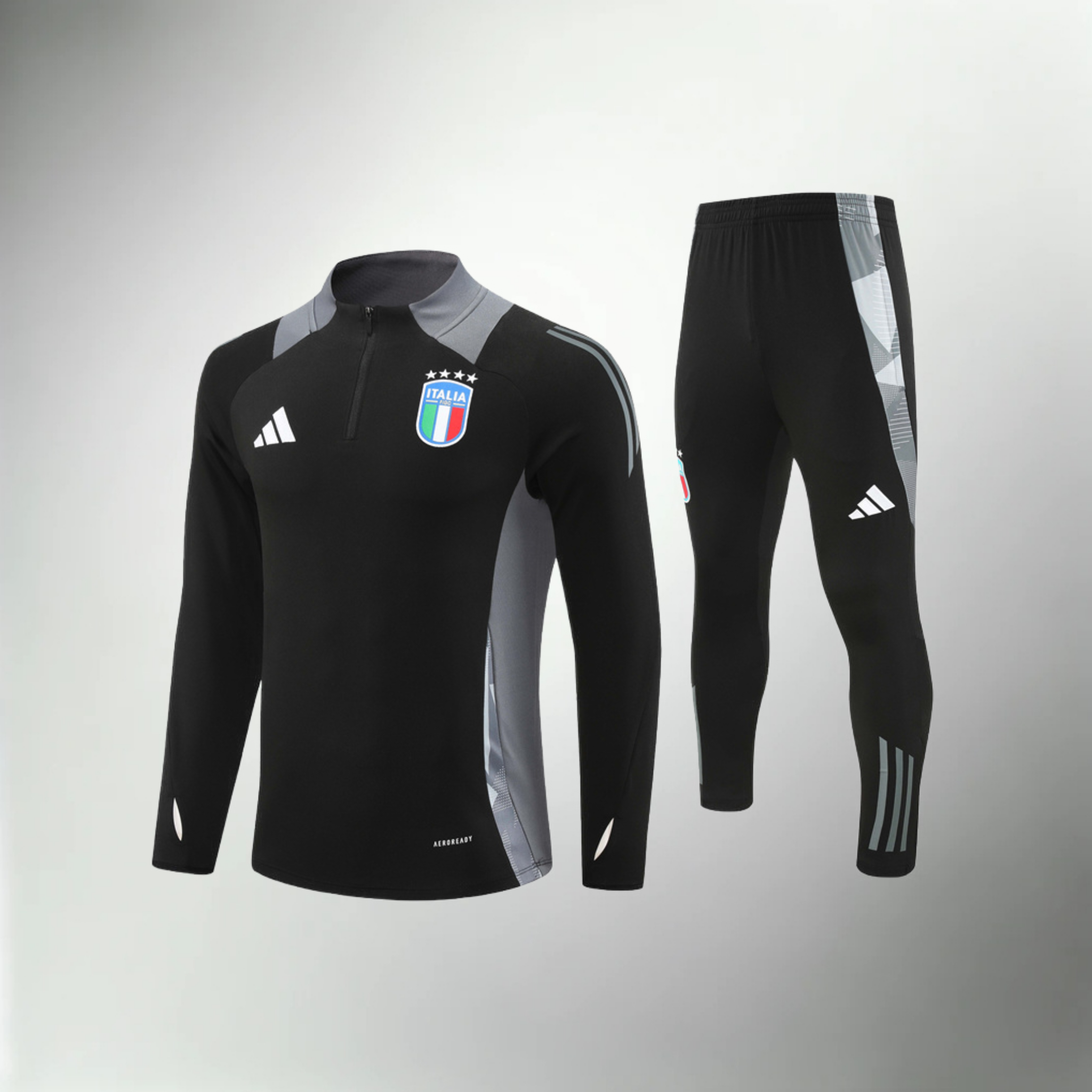 Italy Black and Gray Tracksuit