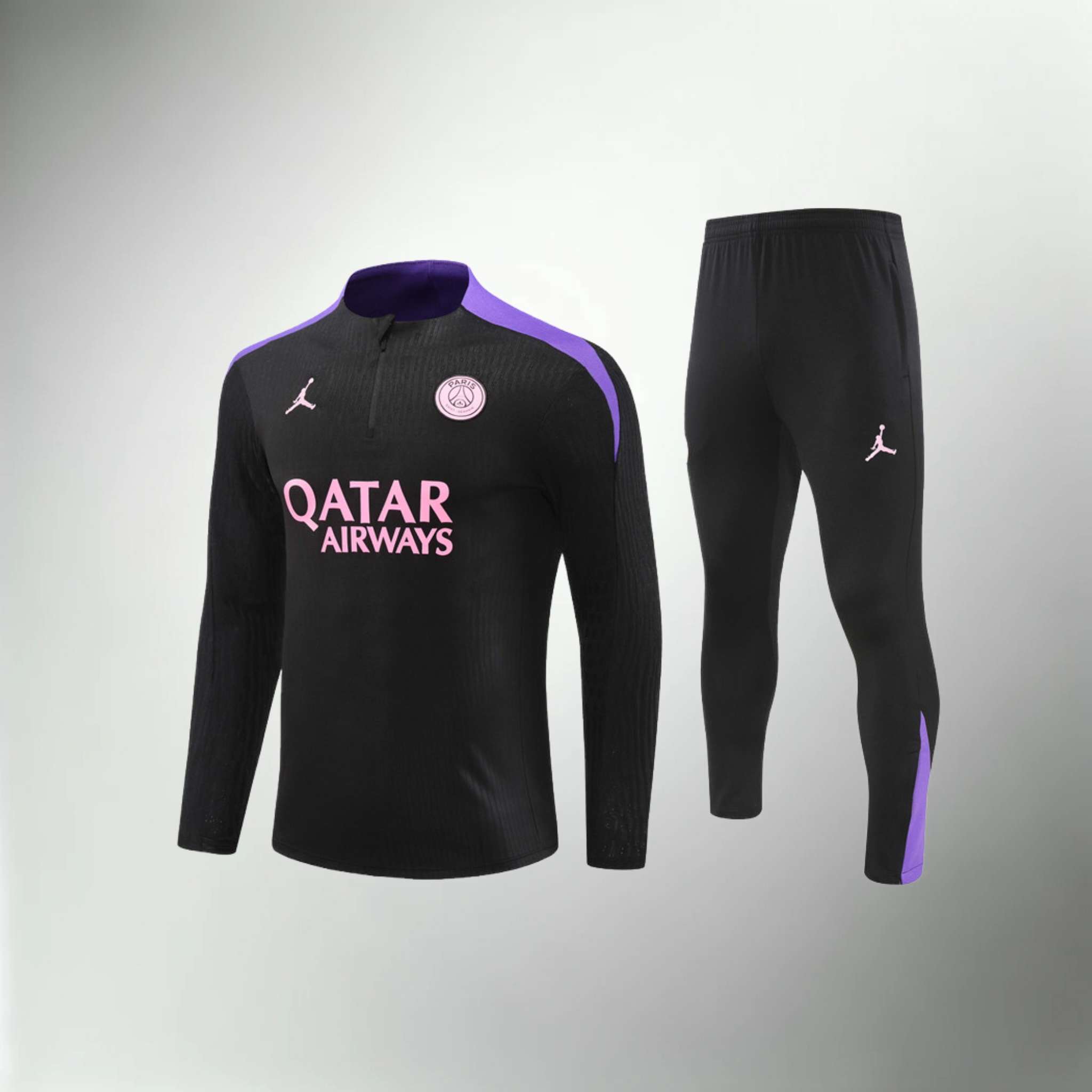 Paris Saint-Germain Black and Purple Tracksuit