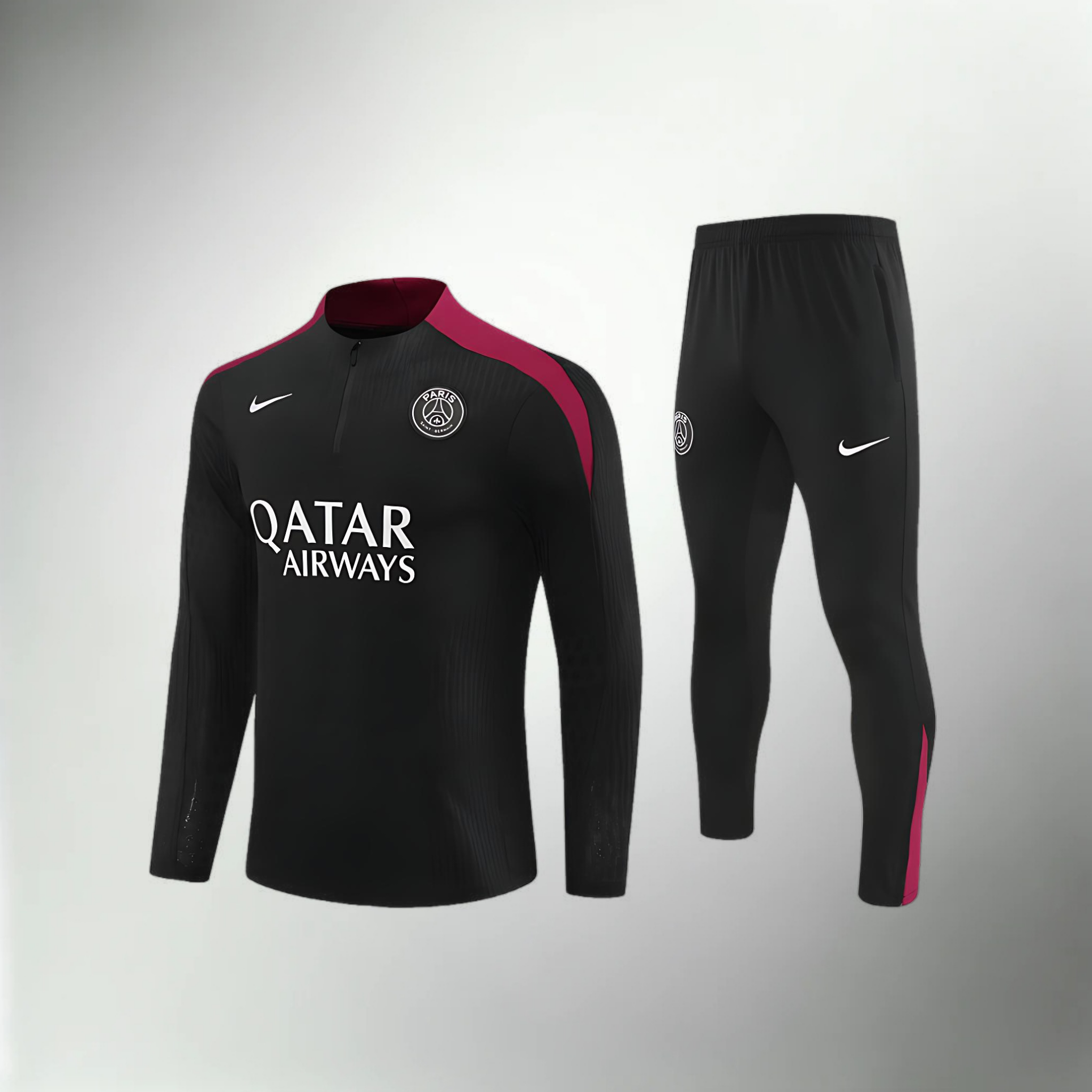 Paris Saint-Germain Black and Red Tracksuit