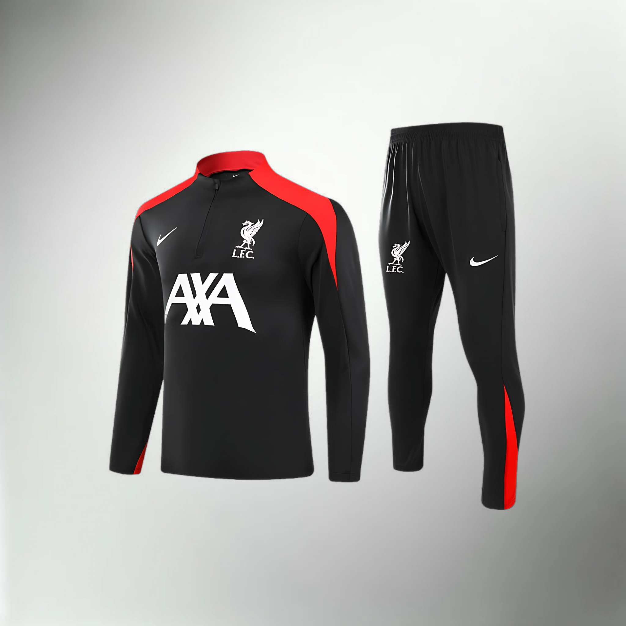 Liverpool Black Kids Size Tracksuit