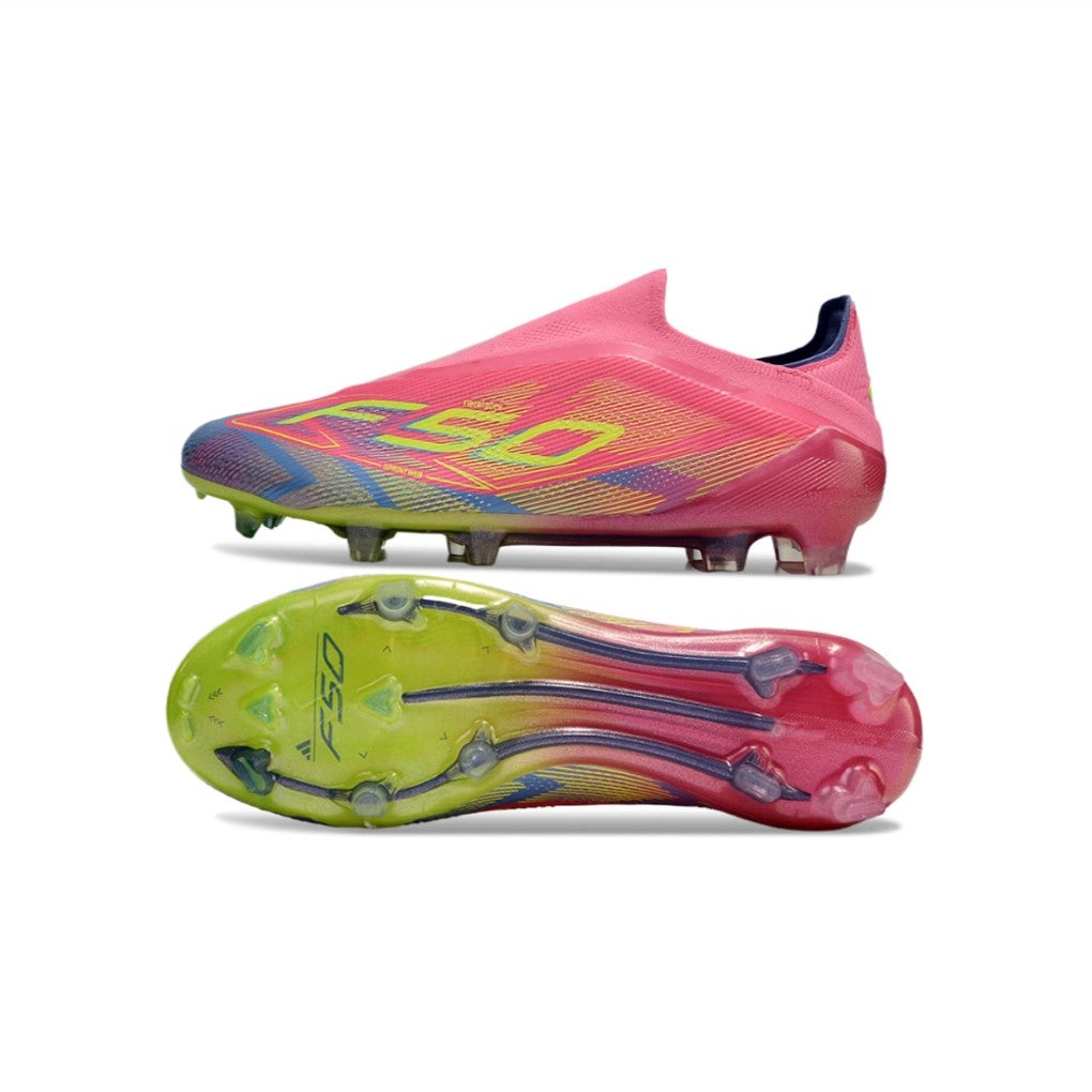 Adidas F50 Elite Laceless Pink/Lime Green