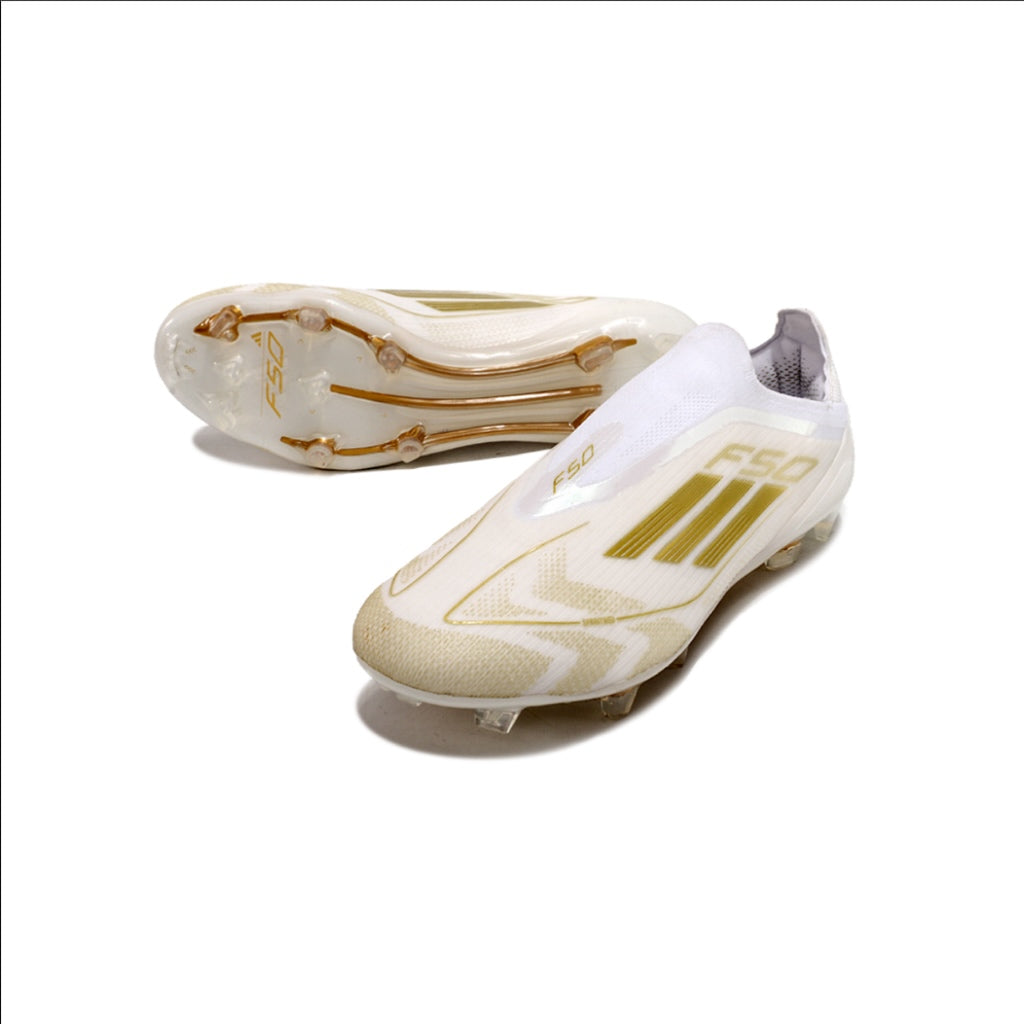 Adidas F50 Elite Laceless Ivory White