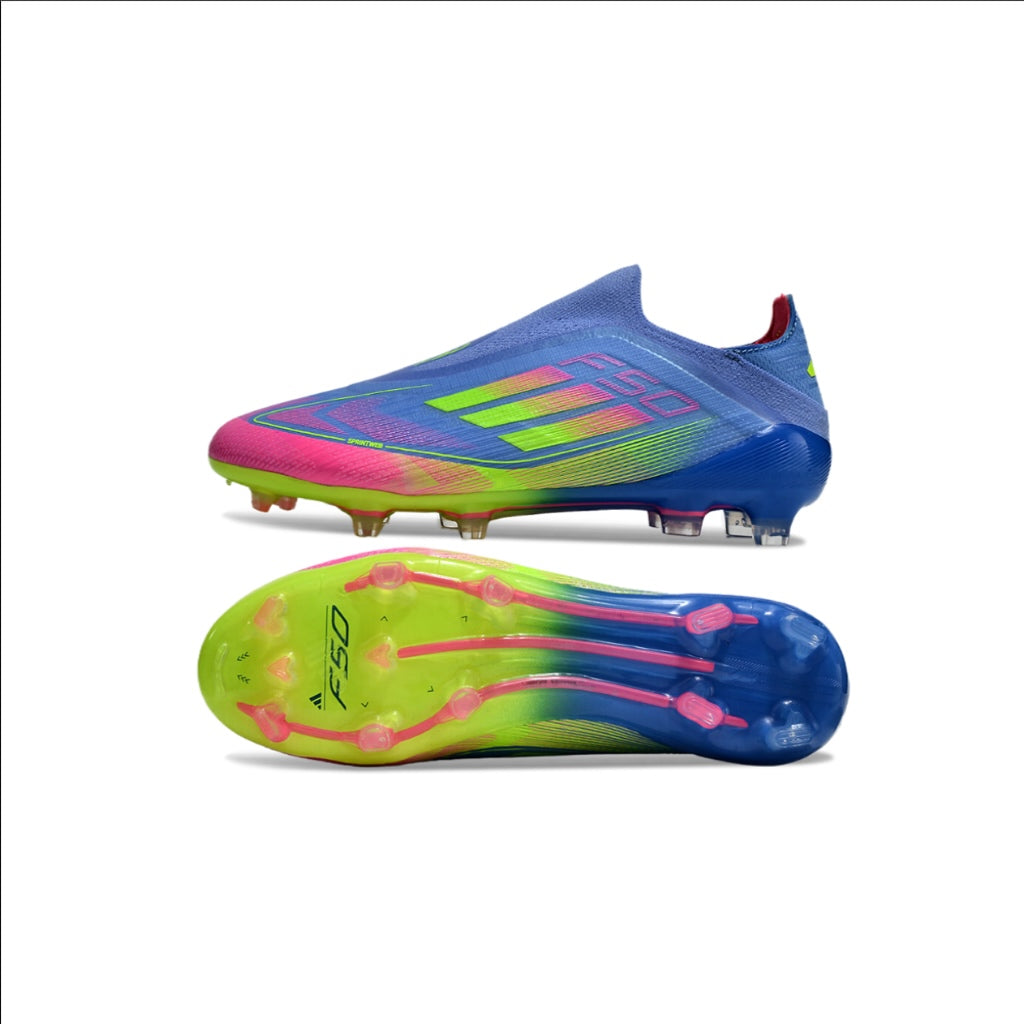 Adidas F50 Elite Laceless Blue/Pink/Green